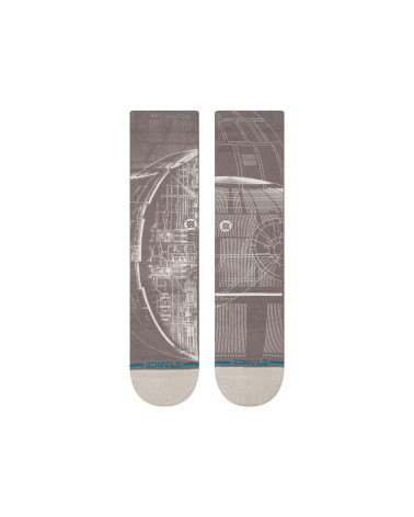 Stance Death Star Crew Socks Grey
