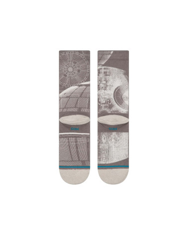 Stance Death Star Crew Socks Grey