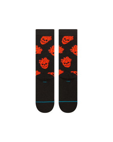 Stance Fallin In Skull Crew Sock Black