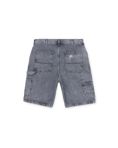 Iuter Double Knee Denim Shorts Greybleach