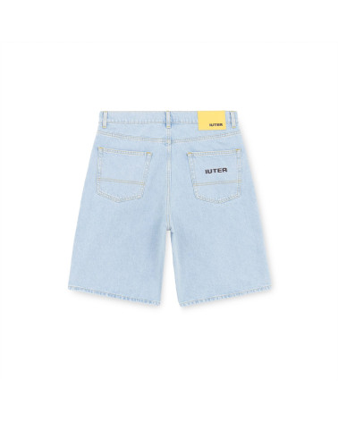 Iuter Loose Denim Shorts Light Blue