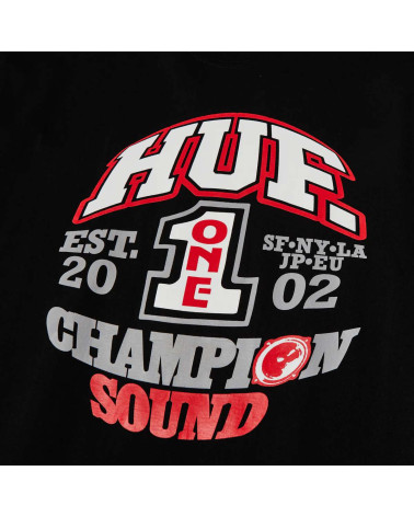 HUF Champion Sound Tee Black