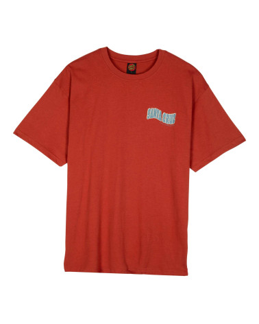 Santa Cruz Tiki Hand Strip T-Shirt Dark Rust
