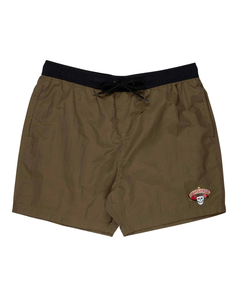Santa Cruz Guzman Skull Swimshort Uniform Green