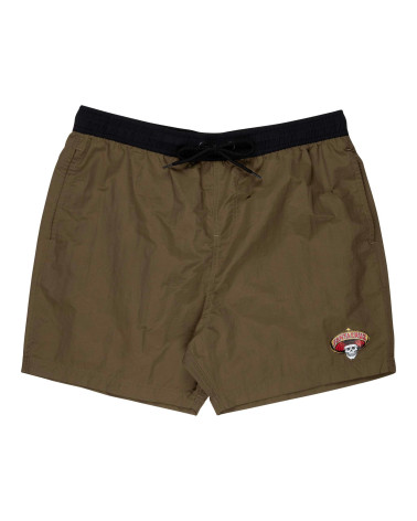 Santa Cruz Guzman Skull Swimshort Uniform Green