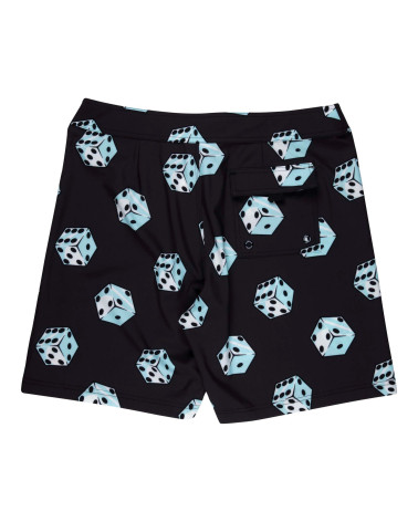 Santa Cruz Flaming Strip Dice Boardshort Black
