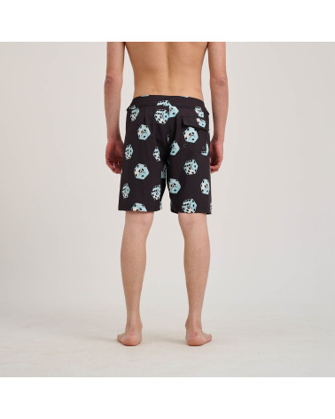 Santa Cruz Flaming Strip Dice Boardshort Black