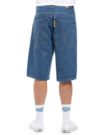 Homeboy x-tra Baggy Shorts Washed Blue