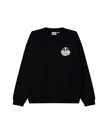 Obey Weldon Extra Heavy Crew Fleece Black