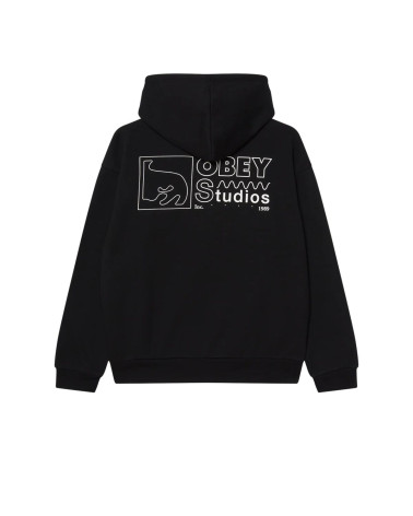 Obey Nico Extra Heavy Hood Black