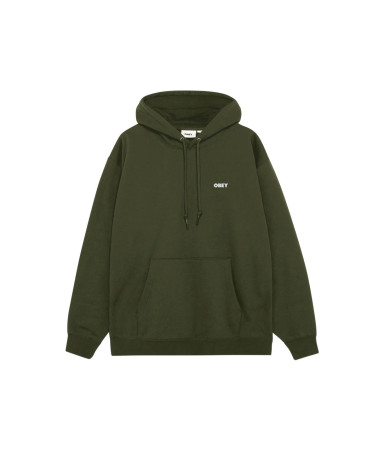 Obey Quarter Icon Premium Pullover Hood Deep Lichen Gree