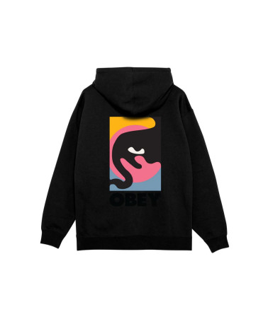 Obey Quarter Icon Premium Pullover Hood Black