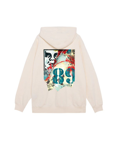 Obey Lisbon Icon Premium Pullover Hood Unbleached