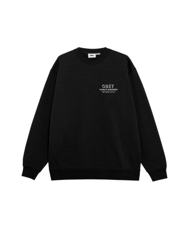 Obey House Of Subversion Crewneck Black