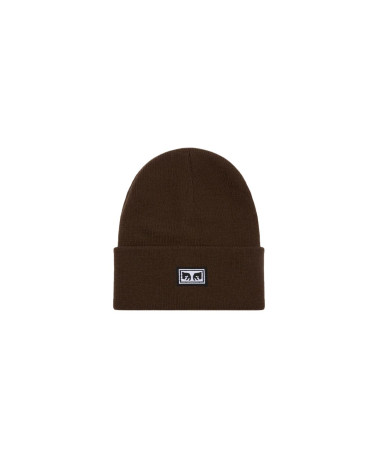 Obey Icon Eyes Beanie Dark Brown
