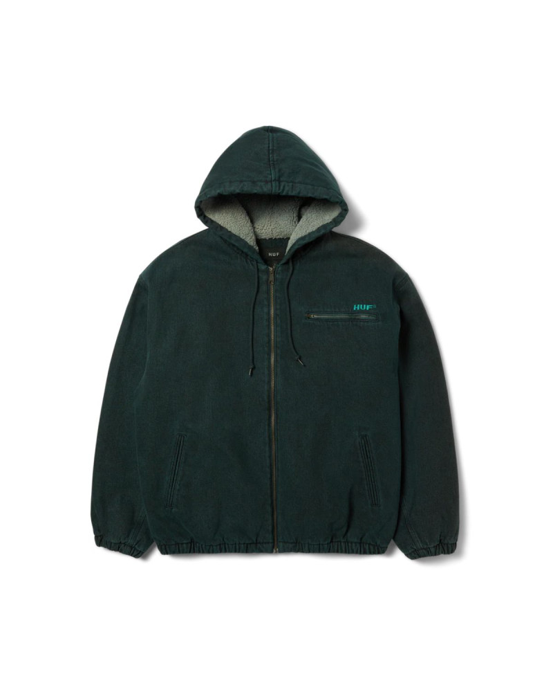 HUF What A Jungle Denim Work Jacket Evergreen