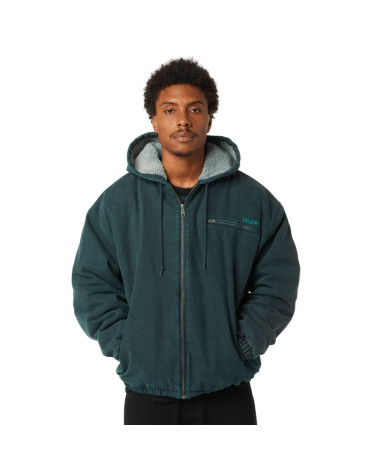 HUF What A Jungle Denim Work Jacket Evergreen