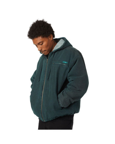 HUF What A Jungle Denim Work Jacket Evergreen