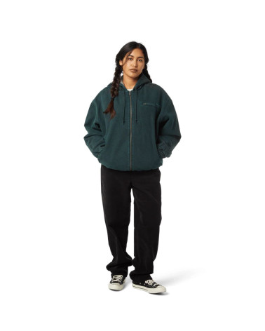 HUF What A Jungle Denim Work Jacket Evergreen