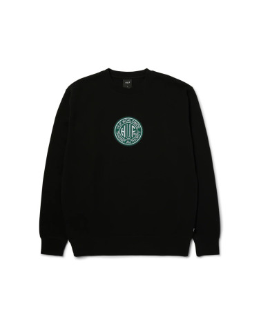 HUF Transit Authority Crewneck Sweatshirt Black