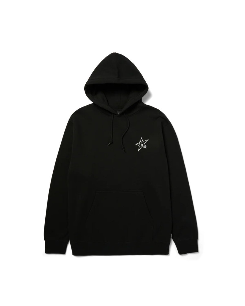 HUF H Star Logo Pullover Hoodie Black