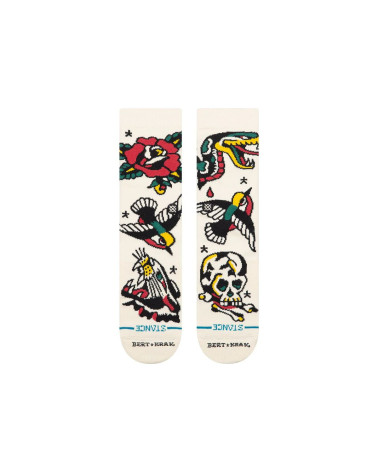 Stance Flash Crew Socks Canvas