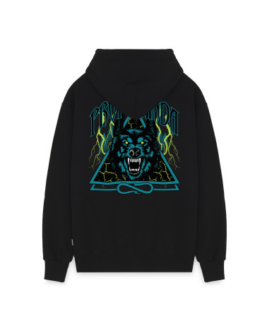 Propaganda Traingle Wolf Hoodie Black