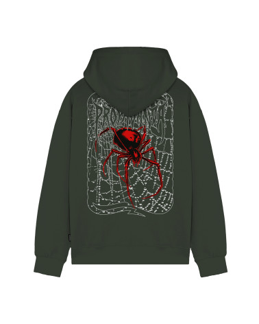 Propaganda Ribs Spider Hoodie Pine