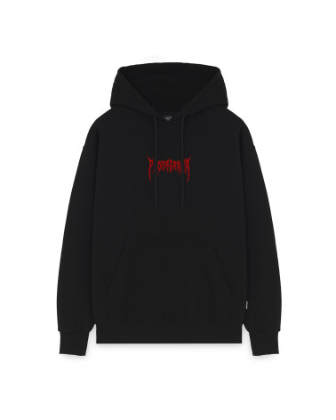 Propaganda Ribs Spider Hoodie Black
