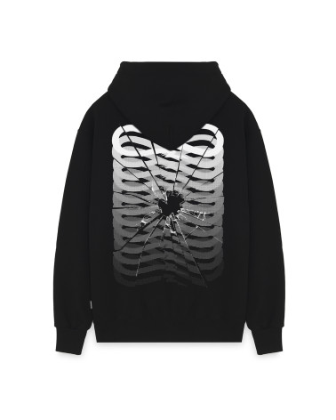 Propaganda Ribs Glass Hoodie Black