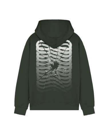 Propaganda Ribs Glass Hoodie Pine