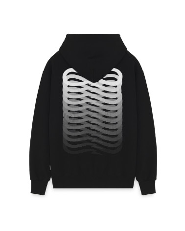 Propaganda Ribs Hoodie Black