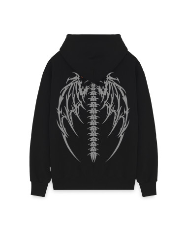 Propaganda Logo Quill Hoodie Black