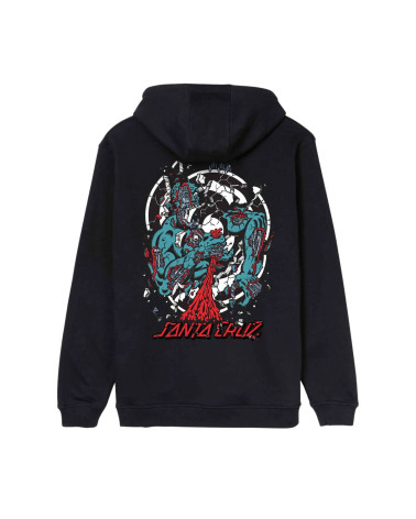 Santa Cruz Roskopp Dissect Strip Hoodie Black