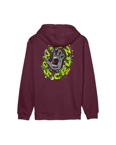 Santa Cruz Slime Scream Hoodie Dark Cherry