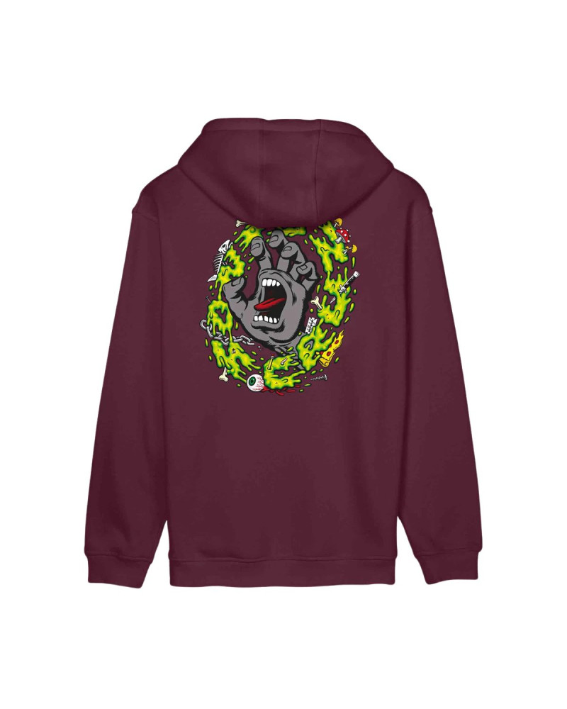 Santa Cruz Slime Scream Hoodie Dark Cherry