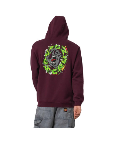 Santa Cruz Slime Scream Hoodie Dark Cherry