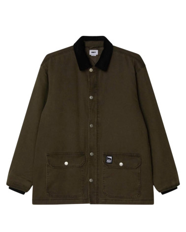 Obey Norton Barn Coat Black Olive