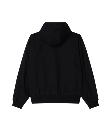 Obey Glen Zip Up Jacket Black Faded Wash