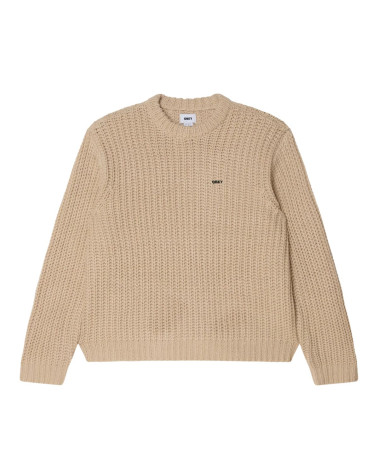 Obey Bold Chunky Sweater Oatmeal