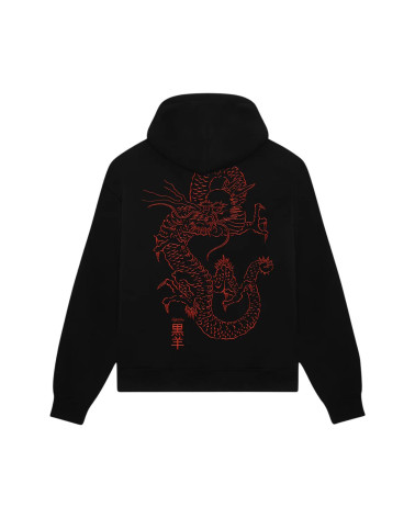 Dolly Noire Tatsu Hoodie Black/Orange