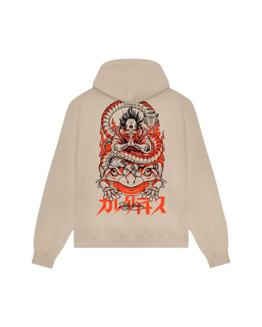 Dolly Noire Cyber Kaeru Nyobo Hoodie Beige