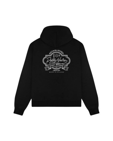 Dolly Noire Kanban Zip Hoodie Black