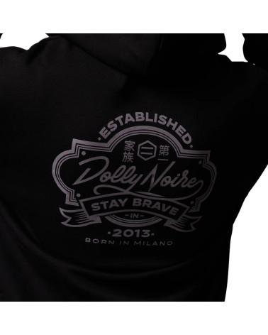 Dolly Noire Kanban Zip Hoodie Black