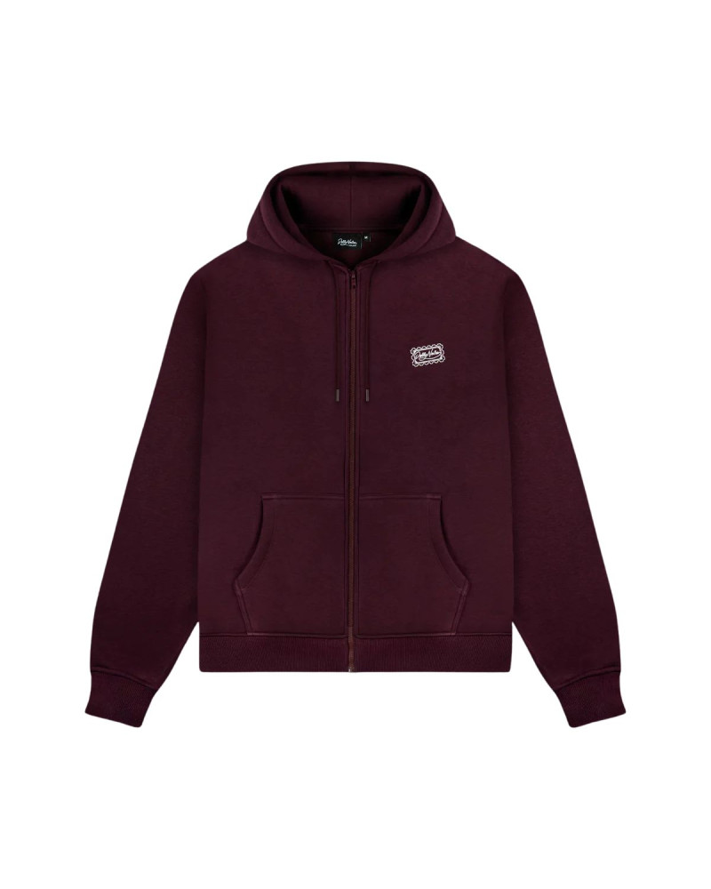 Dolly Noire Stamp Zip Hoodie Prune