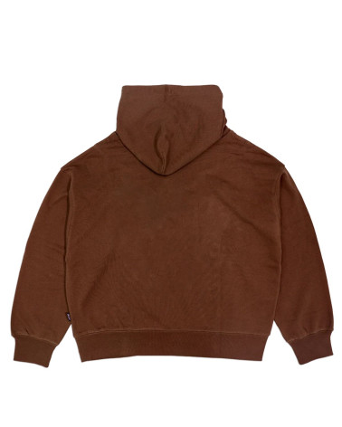 Deceit Don' t Lie Crop Hoodie Brown