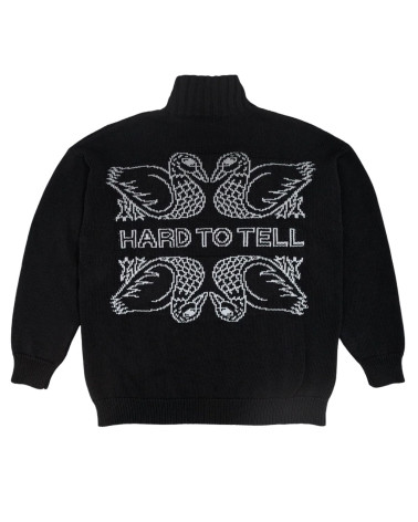 Deceit Hard Neck Sweater Black