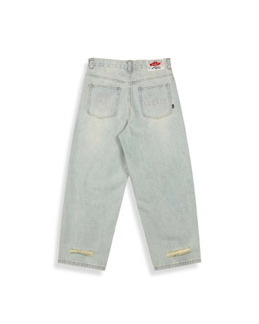 Grimey Denim Royal Paw Big Boy Washed Light Blue