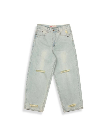 Grimey Denim Royal Paw Big Boy Washed Light Blue