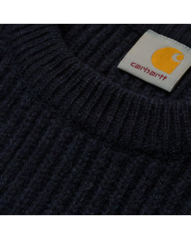 Carharrt Maglione - Rib Sweater - Dark Navy Heather